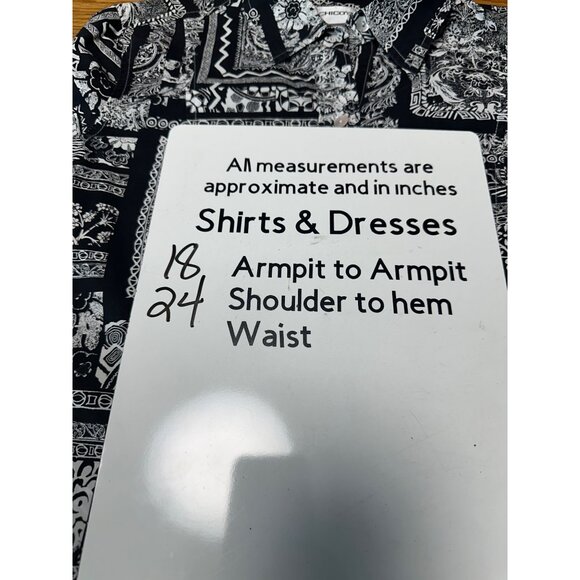 CHICOS Floral Persian Geo 100% Cotton Career Button Up Shirt Size 0 US S - Picture 8 of 8